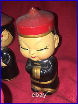 10 Vintage Asian Chinese Japanese Bobbleheads Bobble Heads Some RARE all Working