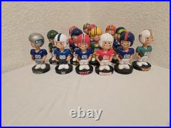 14 Vintage Lot Football Player Mini Nodder Bobblehead