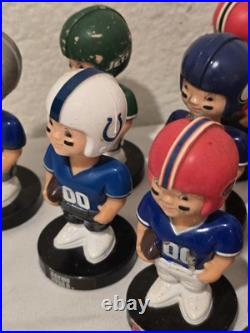 14 Vintage Lot Football Player Mini Nodder Bobblehead