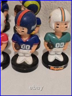 14 Vintage Lot Football Player Mini Nodder Bobblehead