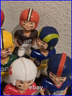 14 Vintage Lot Football Player Mini Nodder Bobblehead