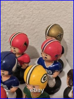 14 Vintage Lot Football Player Mini Nodder Bobblehead