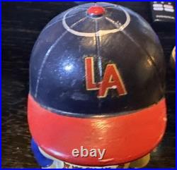 1960-61 Los Angeles Angels Blue Square Base Bobblehead Nodder Rare Vintage