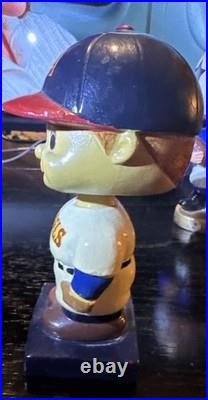 1960-61 Los Angeles Angels Blue Square Base Bobblehead Nodder Rare Vintage