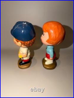 1960 Baseball Kissing Pair Bobblehead Nodder Vintage