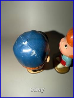 1960 Baseball Kissing Pair Bobblehead Nodder Vintage