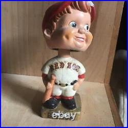 1960'S /70s VINTAGE BOSTON RED SOX BOBBLEHEAD GOLD BASE Made In Japan