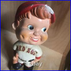 1960'S /70s VINTAGE BOSTON RED SOX BOBBLEHEAD GOLD BASE Made In Japan