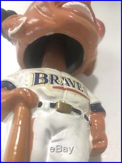 1960's Atlanta Braves Indian Mascot Bobble Head Nodder Baseball Vintage Japan