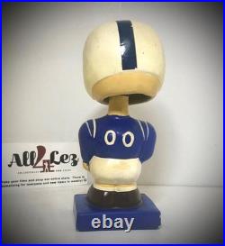 1960's BALTIMORE COLTS VINTAGE BOY NODDER BOBBLEHEAD NFL SQUARE BASE SERIES