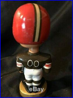 1960's Cleveland Browns NFL Gold Base Bobblehead Nodder Vintage MINT! With box
