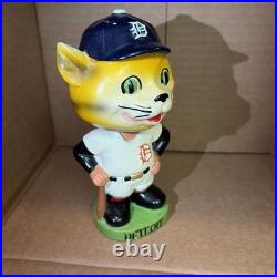 1960's Detroit Tigers Green Base Bobble Head Nodder, Vintage, 7 Bobblehead