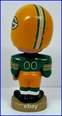 1960's GREEN BAY PACKERS VINTAGE BOY GOLD BASE NODDER BOBBLEHEAD EX-NM 1960's GREEN BAY PACKERS VINTAGE BOY GOLD BASE NODDER BOBBLEHEAD EX-NM