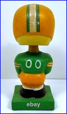1960's GREEN BAY PACKERS VINTAGE BOY SQUARE BASE NODDER BOBBLEHEAD EX