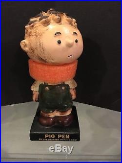 1960's Pig Pen Peanuts Vintage Bobble Bobbing Head Doll Mint