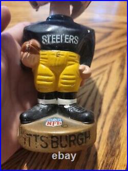 1960's Pittsburgh Steelers Gold Base Nodder Bobblehead Vintage