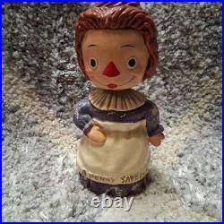 1960's Raggedy Ann Doll Bobblehead Nodder Bank Vintage
