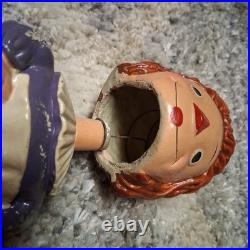 1960's Raggedy Ann Doll Bobblehead Nodder Bank Vintage