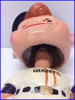 1960's San Francisco Giants Nodder Bobblehead Vintage Baseball Mlb Paper Mache