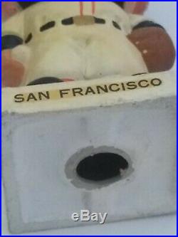 1960's San Francisco Giants Vintage Bobblehead Nodder Square Base RARE