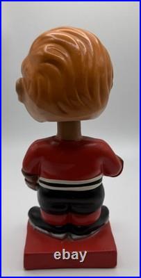 1960's Vintage Chicago Black Hawks Hockey Bobblehead Made In Japan Nodder 1960's Vintage Chicago Black Hawks Hockey Bobblehead Made In Japan Nodder
