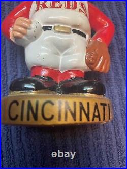 1960's Vintage Cincinnati Reds Mascot Bobblehead Nodder Gold Base