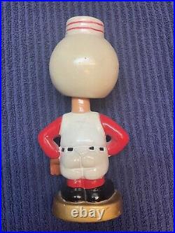 1960's Vintage Cincinnati Reds Mascot Bobblehead Nodder Gold Base