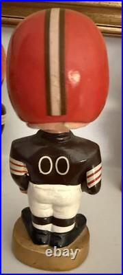 1960's Vintage Cleveland Browns Bobblehead Gold Base Nodder