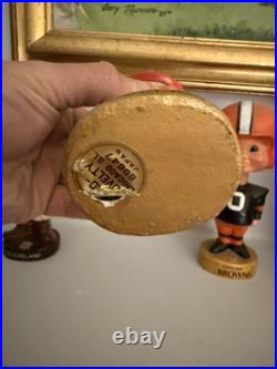 1960's Vintage Cleveland Browns Bobblehead Gold Base Nodder