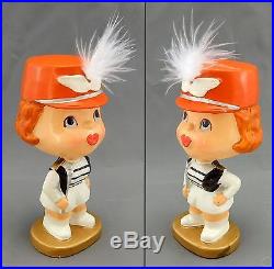 1960's Vintage Cleveland Browns Majorette Kissing Girl Bobblehead Nodder, Rare