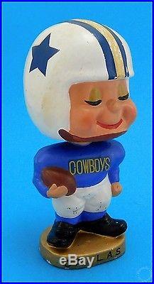 1960's Vintage Dallas Cowboys My Hero Kissing Boy Bobblehead Nodder Rare