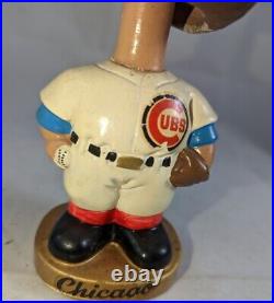 1960's Vintage MLB Chicago Cubs Gold Base Bobble Head Nodder Made in Japan