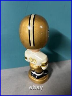 1960's Vintage New Orleans Saints NFL Football Gold Base BOBBLEHEAD NODDER