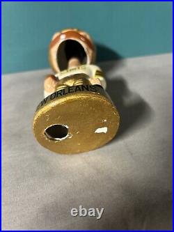 1960's Vintage New Orleans Saints NFL Football Gold Base BOBBLEHEAD NODDER