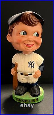 1960's Vintage New York Yankees Bobble Head Nodder Green Base