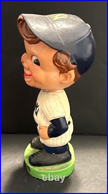 1960's Vintage New York Yankees Bobble Head Nodder Green Base