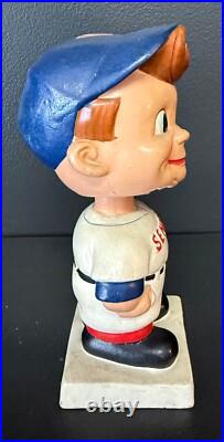 1960's Vintage Washington Senators Original Nodder Bobblehead, white square base