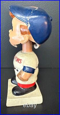 1960's Vintage Washington Senators Original Nodder Bobblehead, white square base
