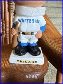 1960's Vintage White Sox Bobblehead White Base Nodder Japan 1960's Vintage White Sox Bobblehead White Base Nodder Japan