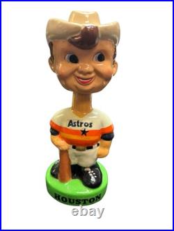 1960s70s80s Houston Astros Bobblehead Nodder Green Base With Bat Ceramic Vtg 1960s70s80s Houston Astros Bobblehead Nodder Green Base With Bat Ceramic Vtg