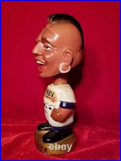 1960s Atlanta Braves Team Indian Mascot Bobblehead Gold Base Pitcher Nodder vtg