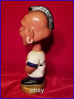 1960s Atlanta Braves Team Indian Mascot Bobblehead Gold Base Pitcher Nodder vtg