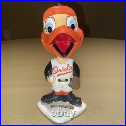 1960s Baltimore Orioles Mascot White Base Bobblehead Near MINT