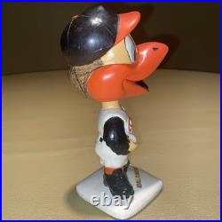 1960s Baltimore Orioles Mascot White Base Bobblehead Near MINT
