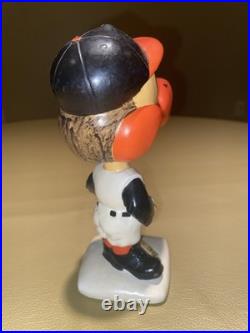 1960s Baltimore Orioles Mascot White Base Bobblehead Near MINT