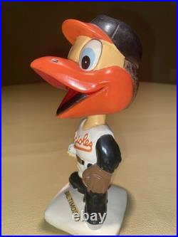 1960s Baltimore Orioles Mascot White Base Bobblehead Near MINT
