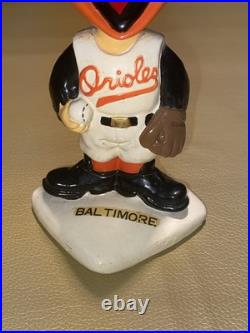 1960s Baltimore Orioles Mascot White Base Bobblehead Near MINT