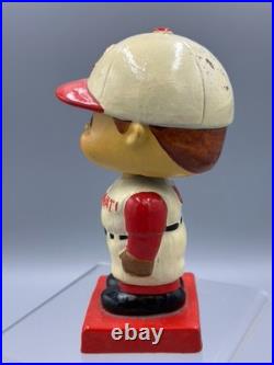 1960s CINCINNATI REDS Baseball NODDER Bobblehead Vintage Square Base Japan MLB