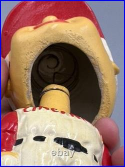 1960s CINCINNATI REDS Baseball NODDER Bobblehead Vintage Square Base Japan MLB