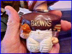 1960s Cleveland Browns Football Player Bobber Bobble Head Vintage Toy Doll Japan